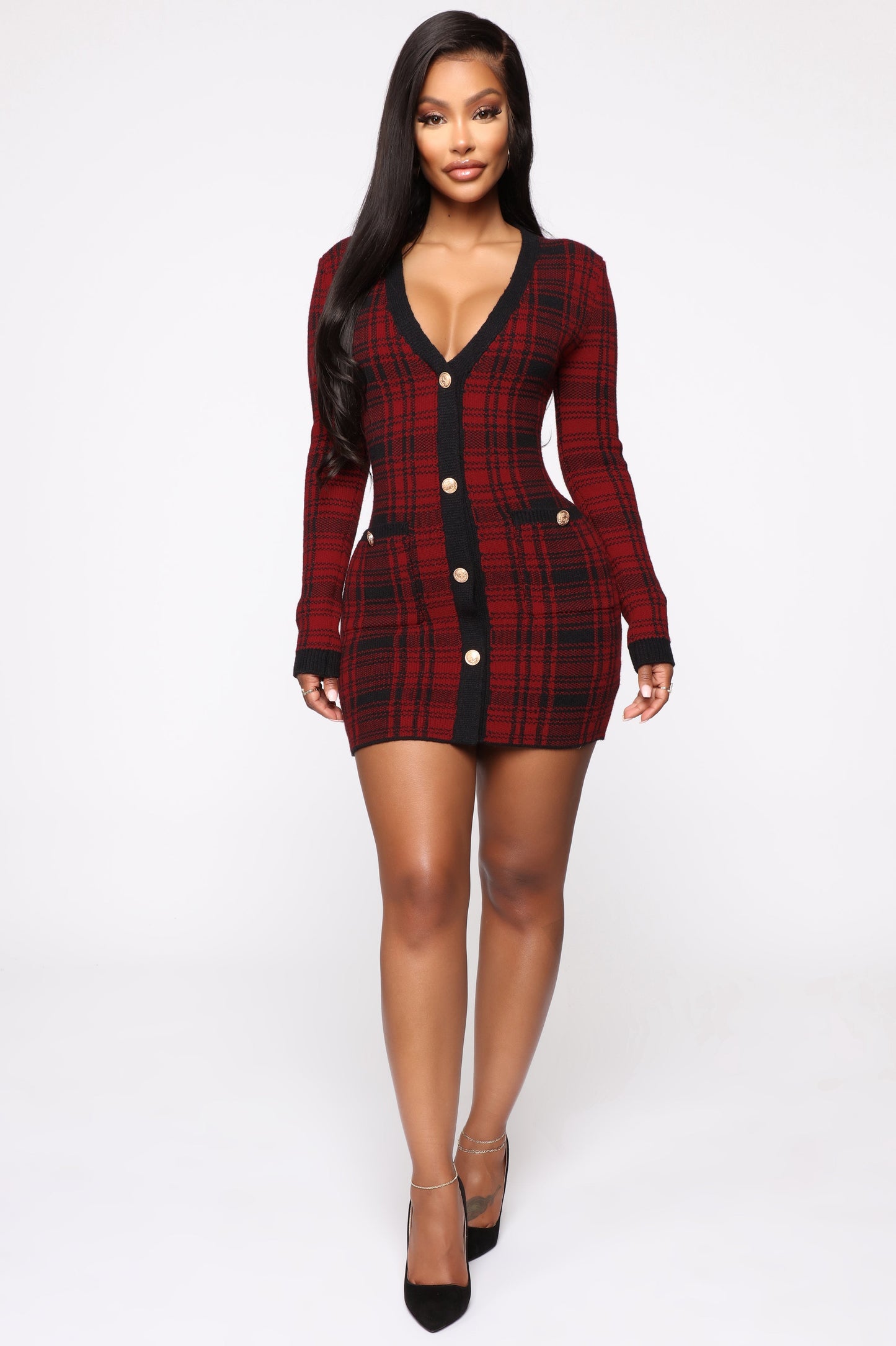 Plaid Mini Dress