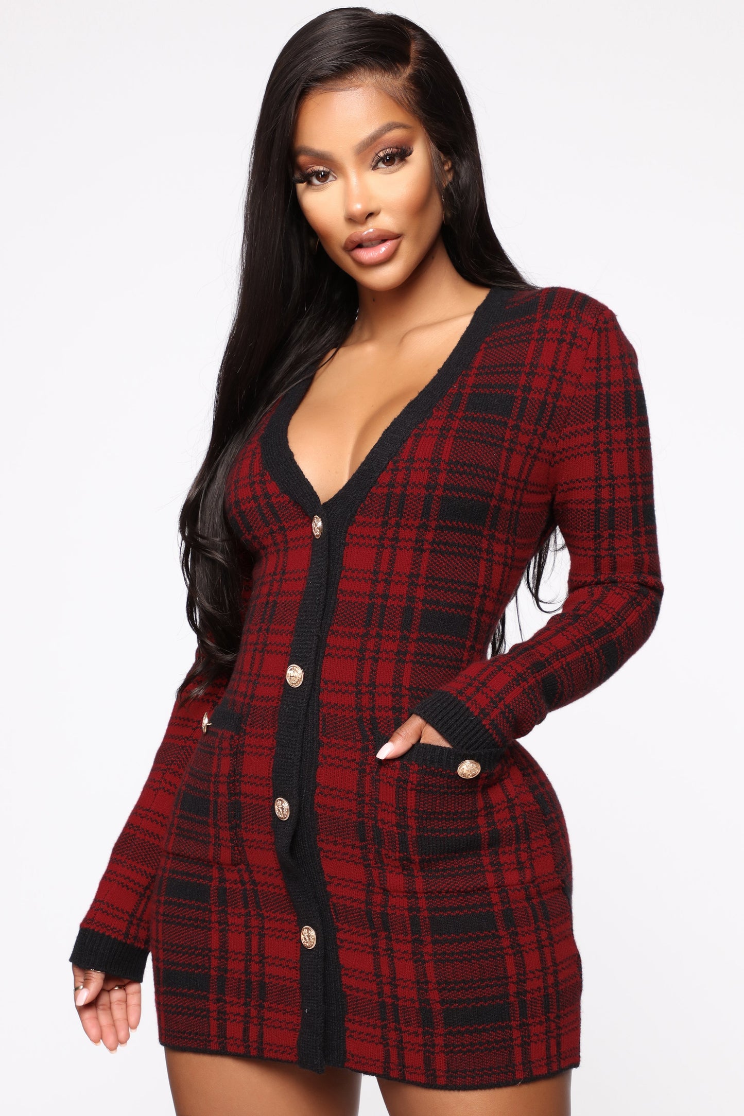 Plaid Mini Dress