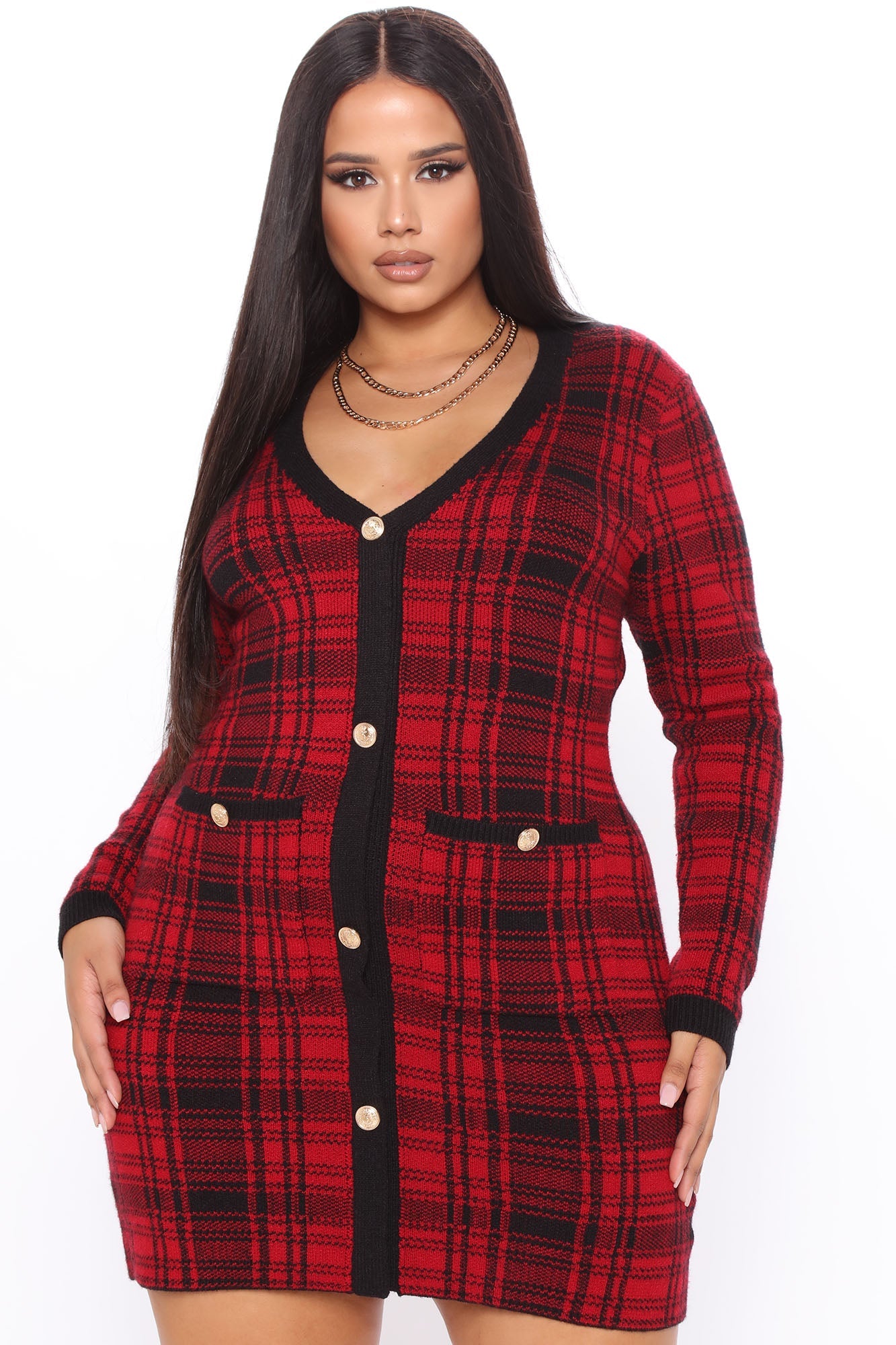 Plaid Mini Dress